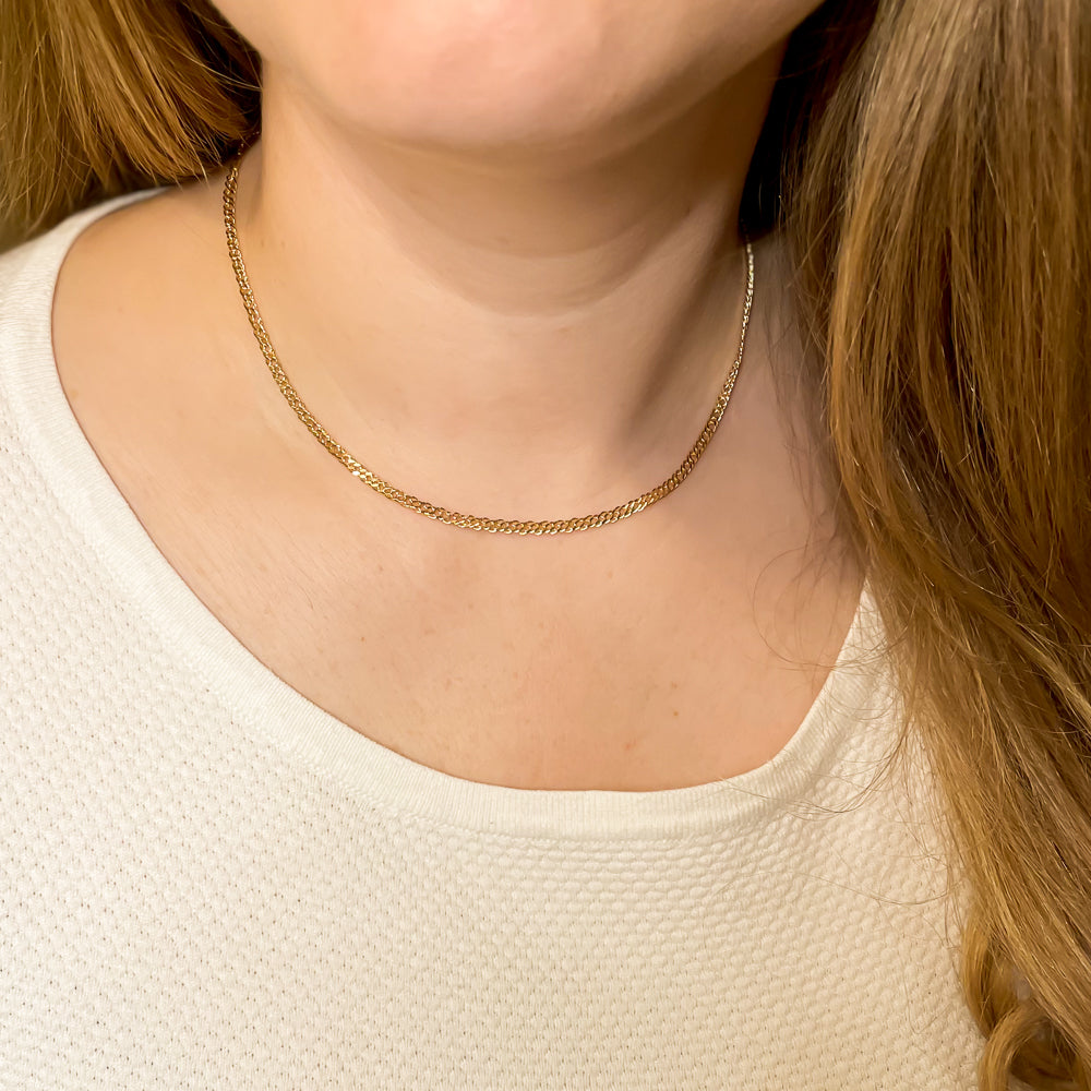 Nachhaltige, wasserfeste unisex Halskette aus fairer Herstellung und recyceltem Gold