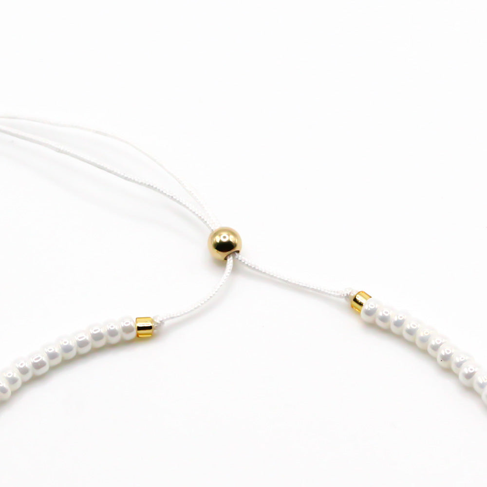 verstellbares Perlenarmband