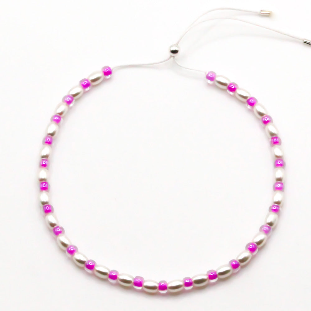 lila perlenarmband