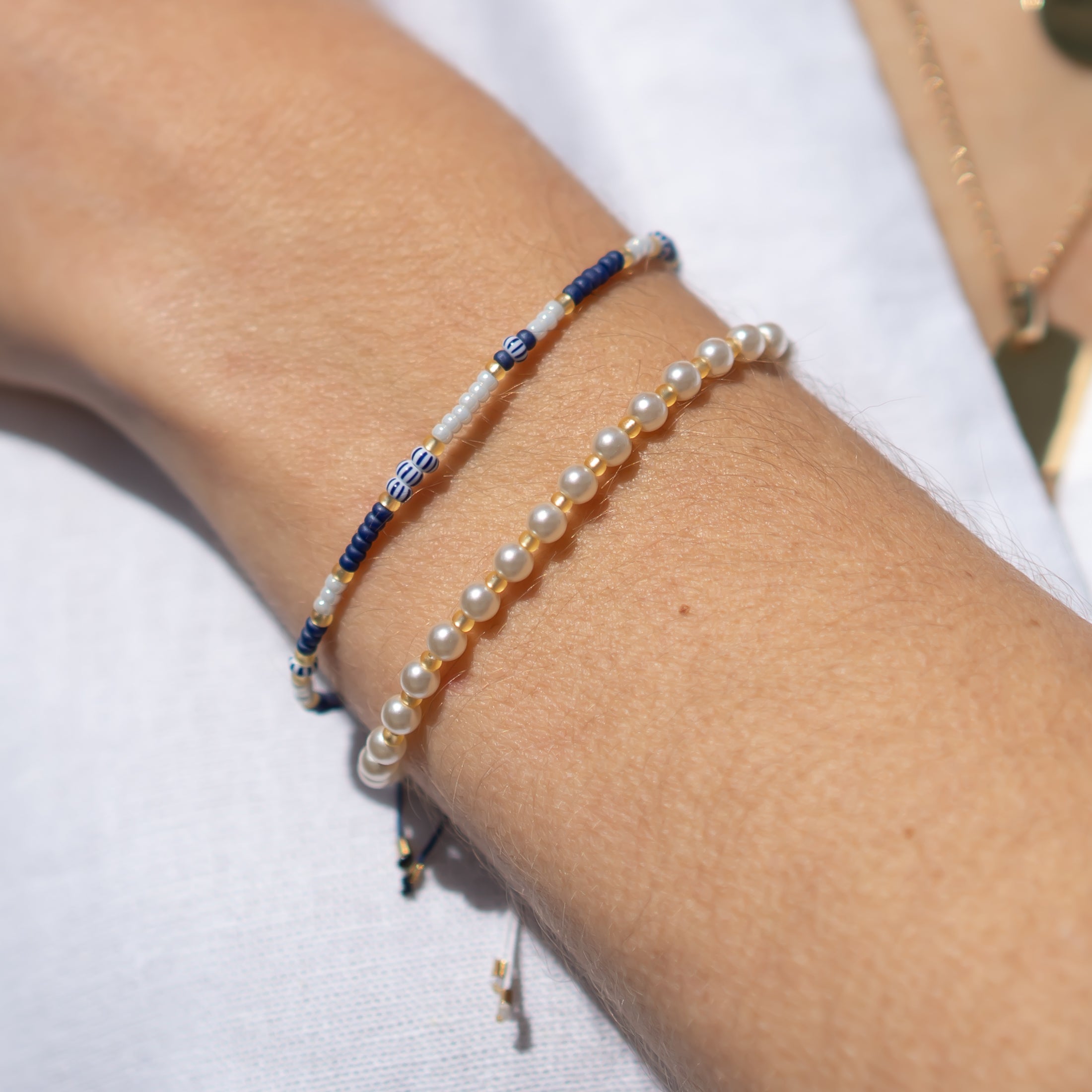 perlenarmband gelb