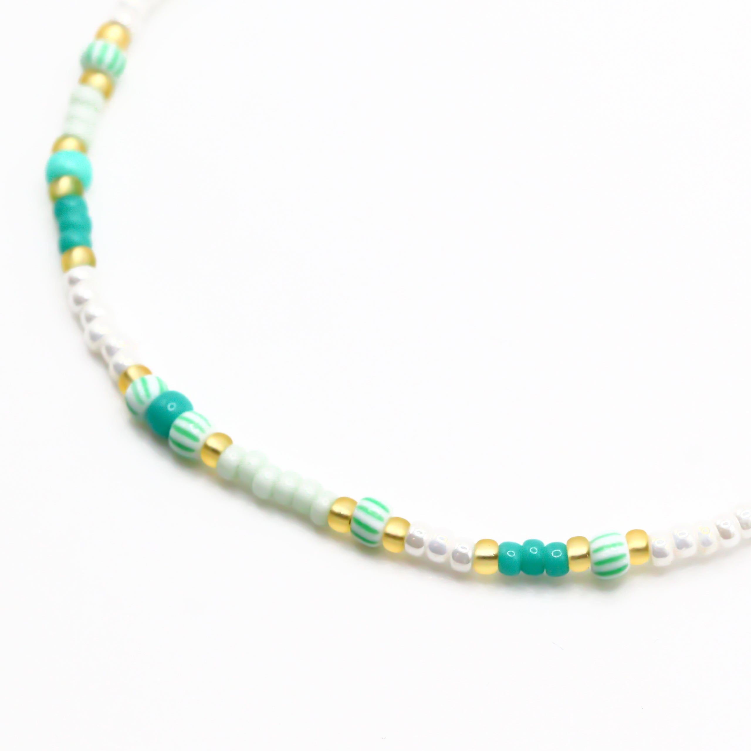 armband sommer pastell  mint perlen